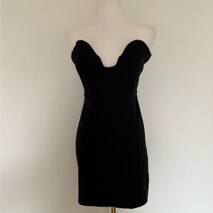 Zara Black Strapless Dress